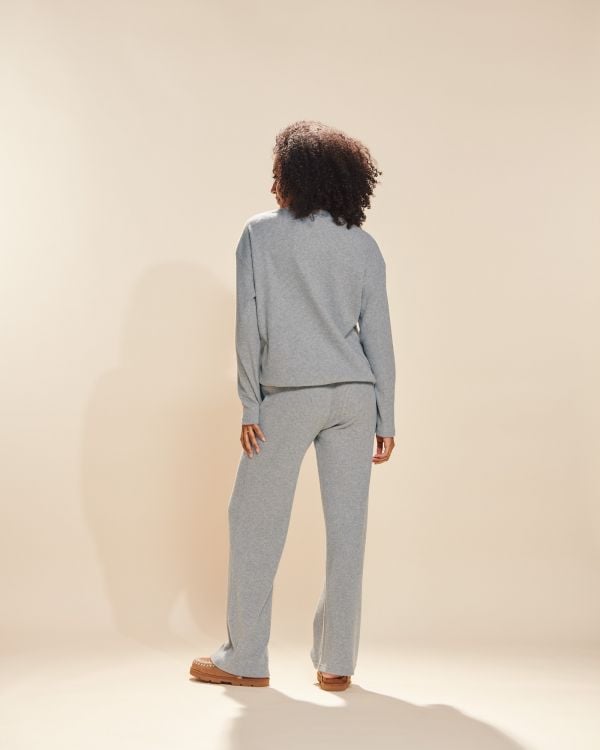 Longsleeve Daphni Melange grau