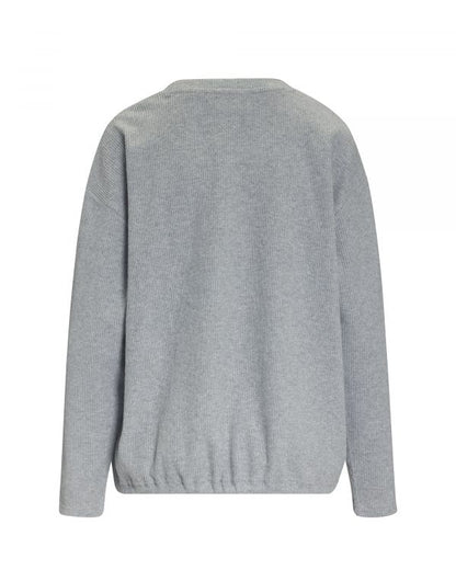 Longsleeve Daphni Melange grau