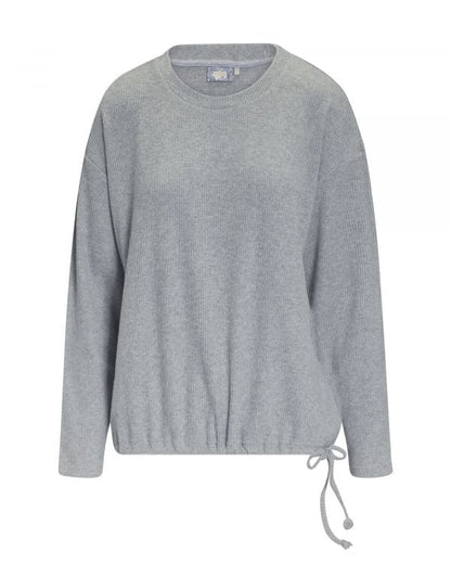 Longsleeve Daphni Melange grau