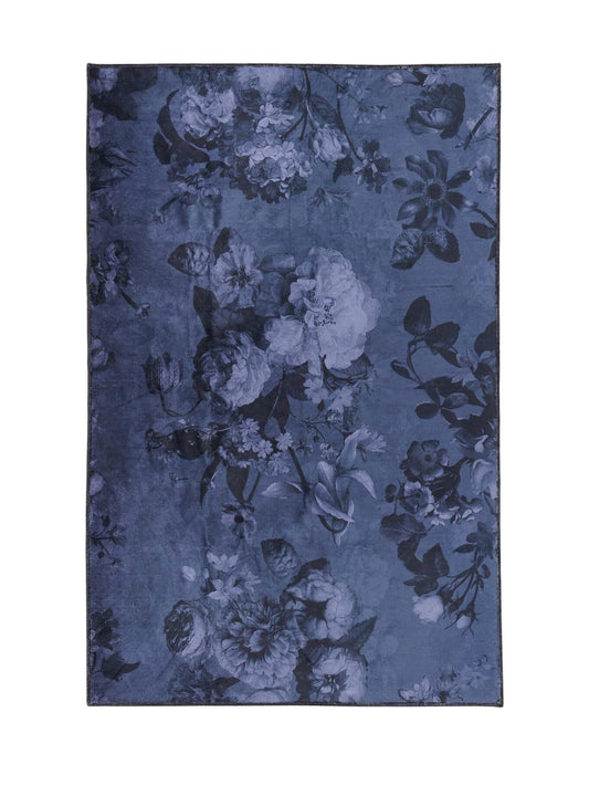Essenza Flora Teppich Nightblue